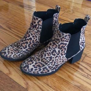 Leopard print booties from H&M